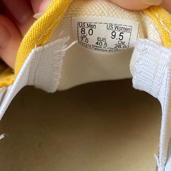 Yellow Slip-on Vans - Picture 3 of 5